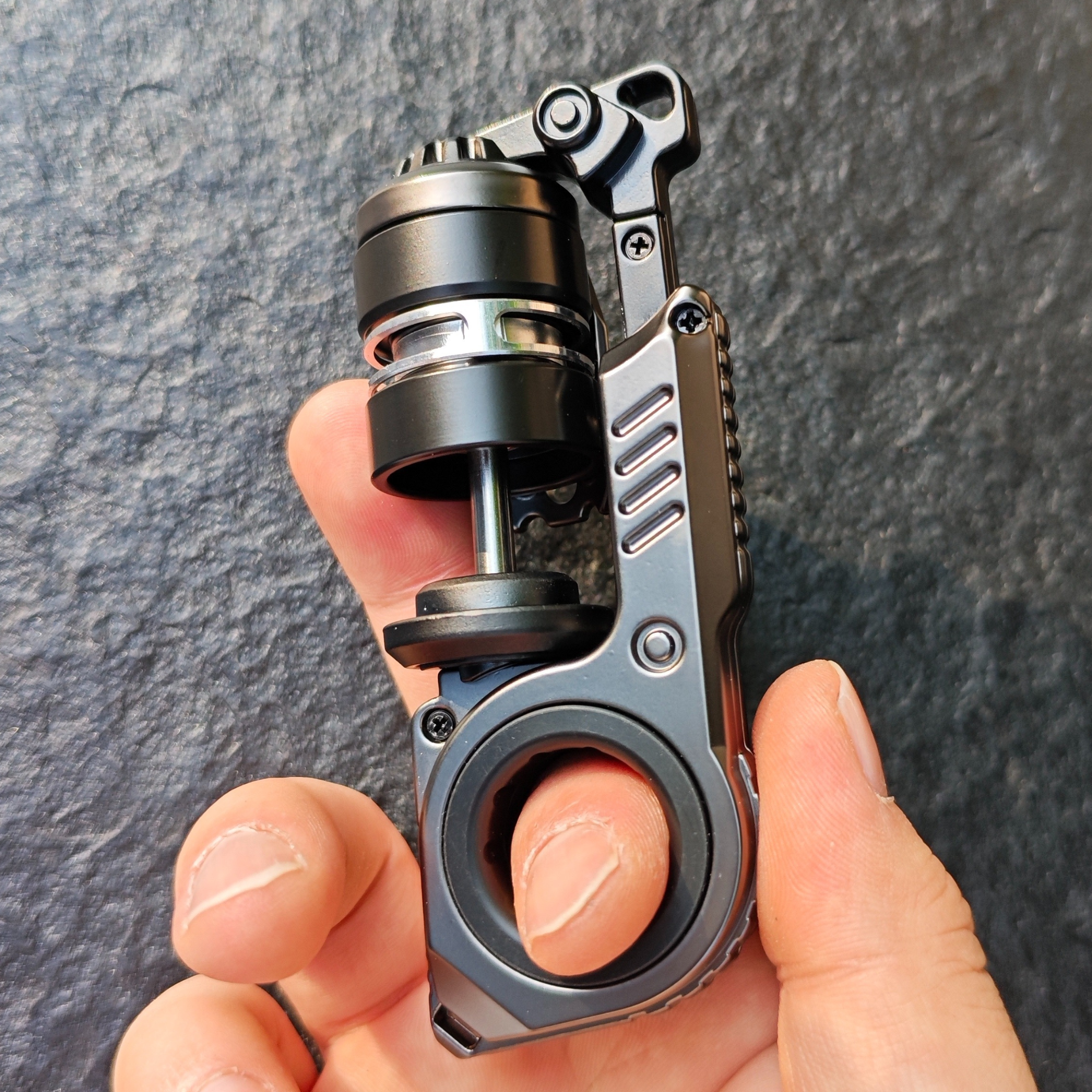 AliExpress EDC Fidget Sliders Fidget Toys Tuning Fork Fidget Spinner Magnetic Push Egg Mechanical Ratchet Slider Crisp Sound, view 5