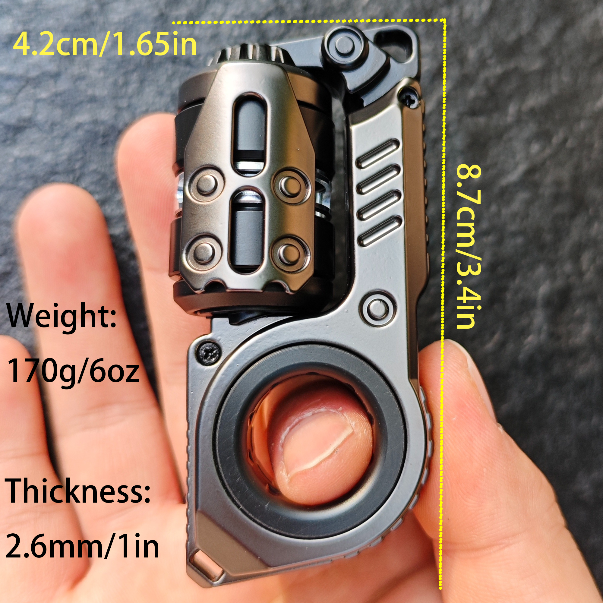 AliExpress EDC Fidget Sliders Fidget Toys Tuning Fork Fidget Spinner Magnetic Push Egg Mechanical Ratchet Slider Crisp Sound, view 6