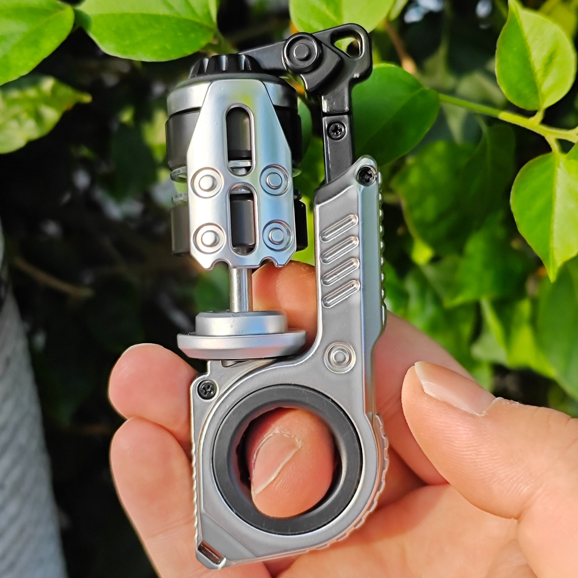 AliExpress EDC Fidget Sliders Fidget Toys Tuning Fork Magnetic Push Egg Mechanical Ratchet Crisp Sound Cyber Core Multi-functional Toys, view 4