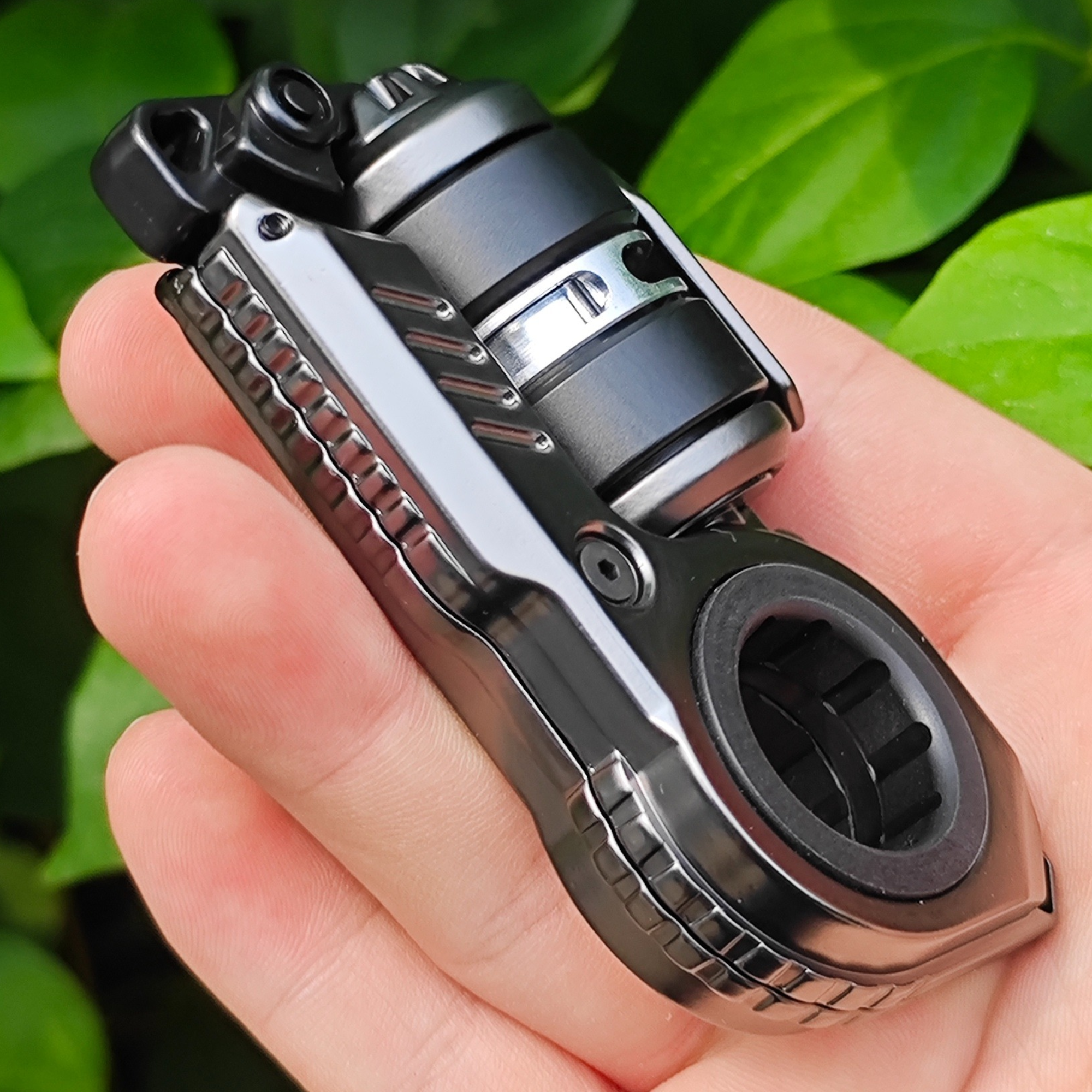 AliExpress EDC Fidget Sliders Fidget Toys Tuning Fork Magnetic Push Egg Mechanical Ratchet Crisp Sound Cyber Core Multi-functional Toys, view 2