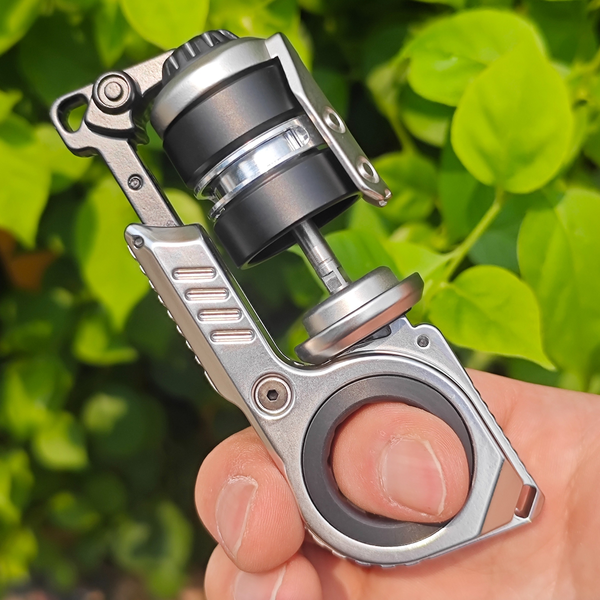 AliExpress EDC Fidget Sliders Fidget Toys Tuning Fork Magnetic Push Egg Mechanical Ratchet Crisp Sound Cyber Core Multi-functional Toys, view 5