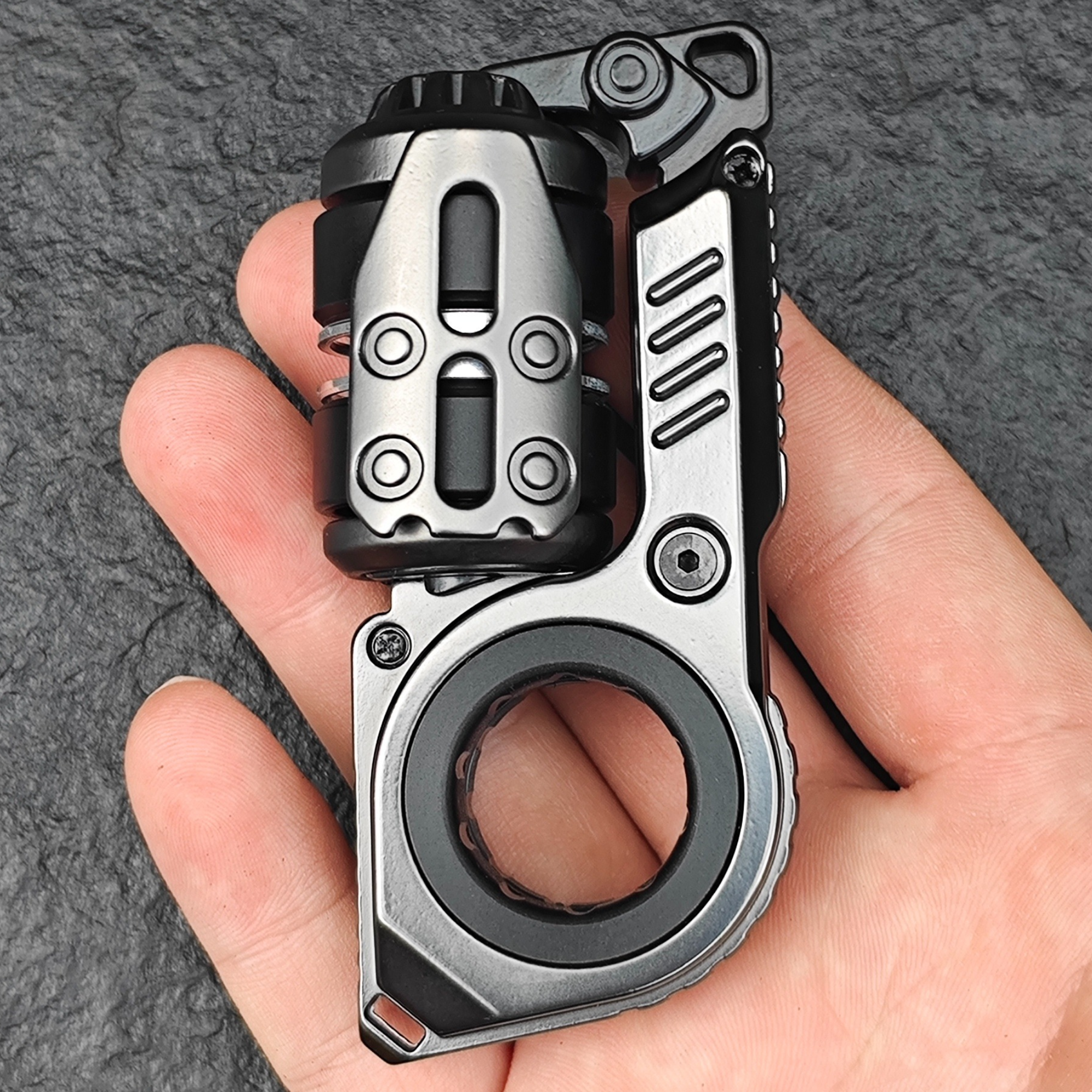 AliExpress EDC Fidget Sliders Fidget Toys Tuning Fork Magnetic Push Egg Mechanical Ratchet Crisp Sound Cyber Core Multi-functional Toys