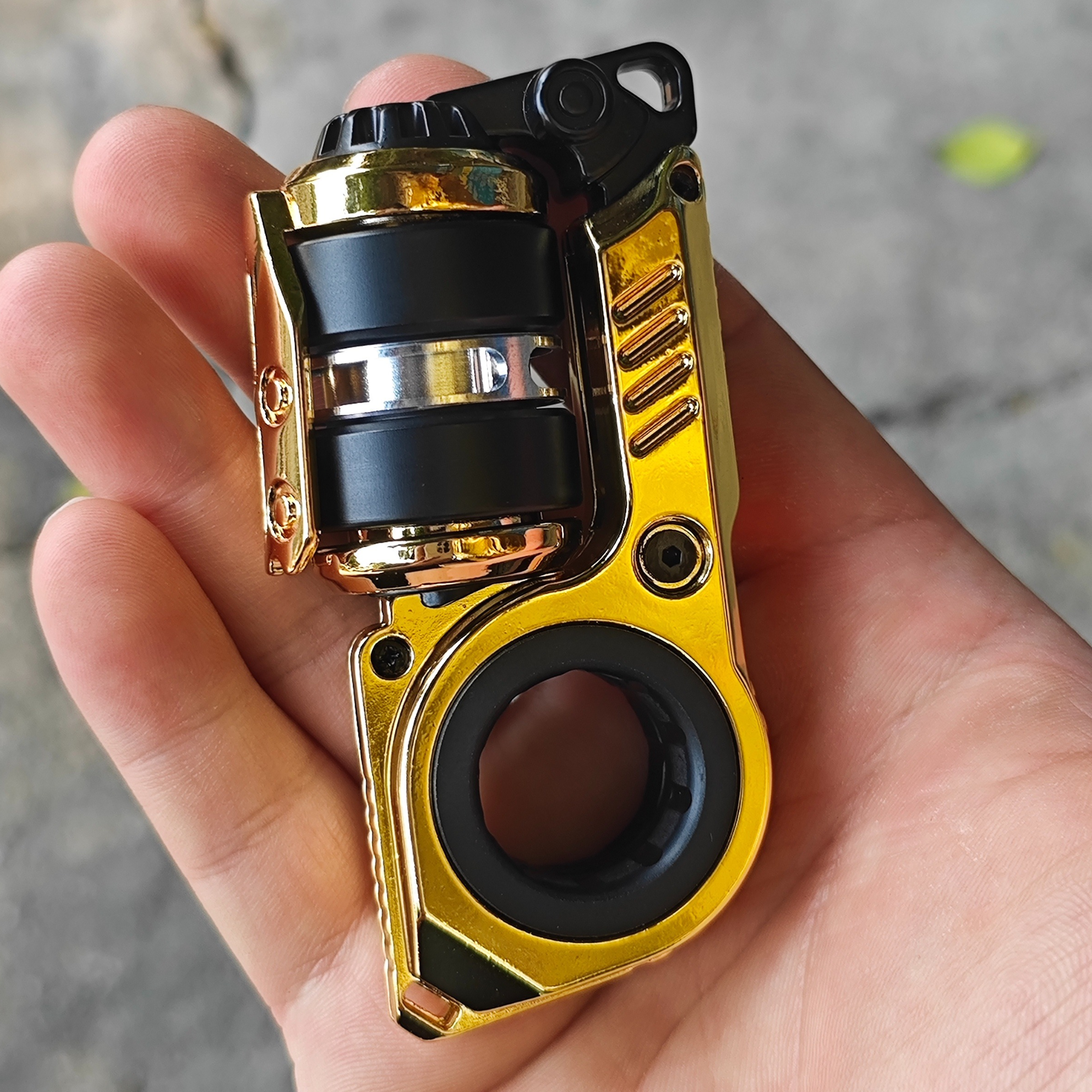 AliExpress EDC Fidget Sliders Fidget Toys Tuning Fork Magnetic Push Egg Mechanical Ratchet Crisp Sound Cyber Core Multi-functional Toys, view 4