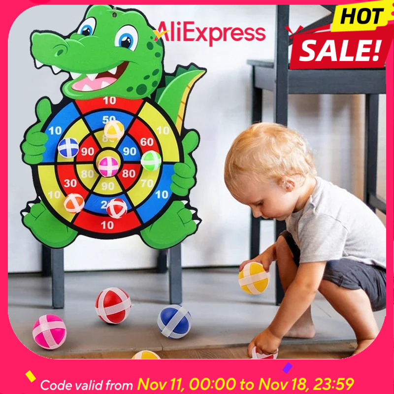 AliExpress Educational Dart Board Baby Dart Indoor Sports Child Montessori Games for Children 3 to 7 Years
