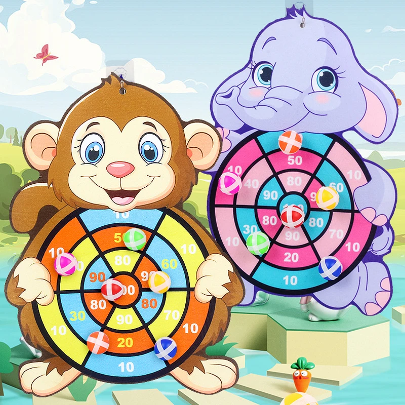 AliExpress Educational Games Dart Board Baby Toy Stickey Ball Dart Indoor Sports Child Montessori Games for Children 3 to 7 Years, view 2