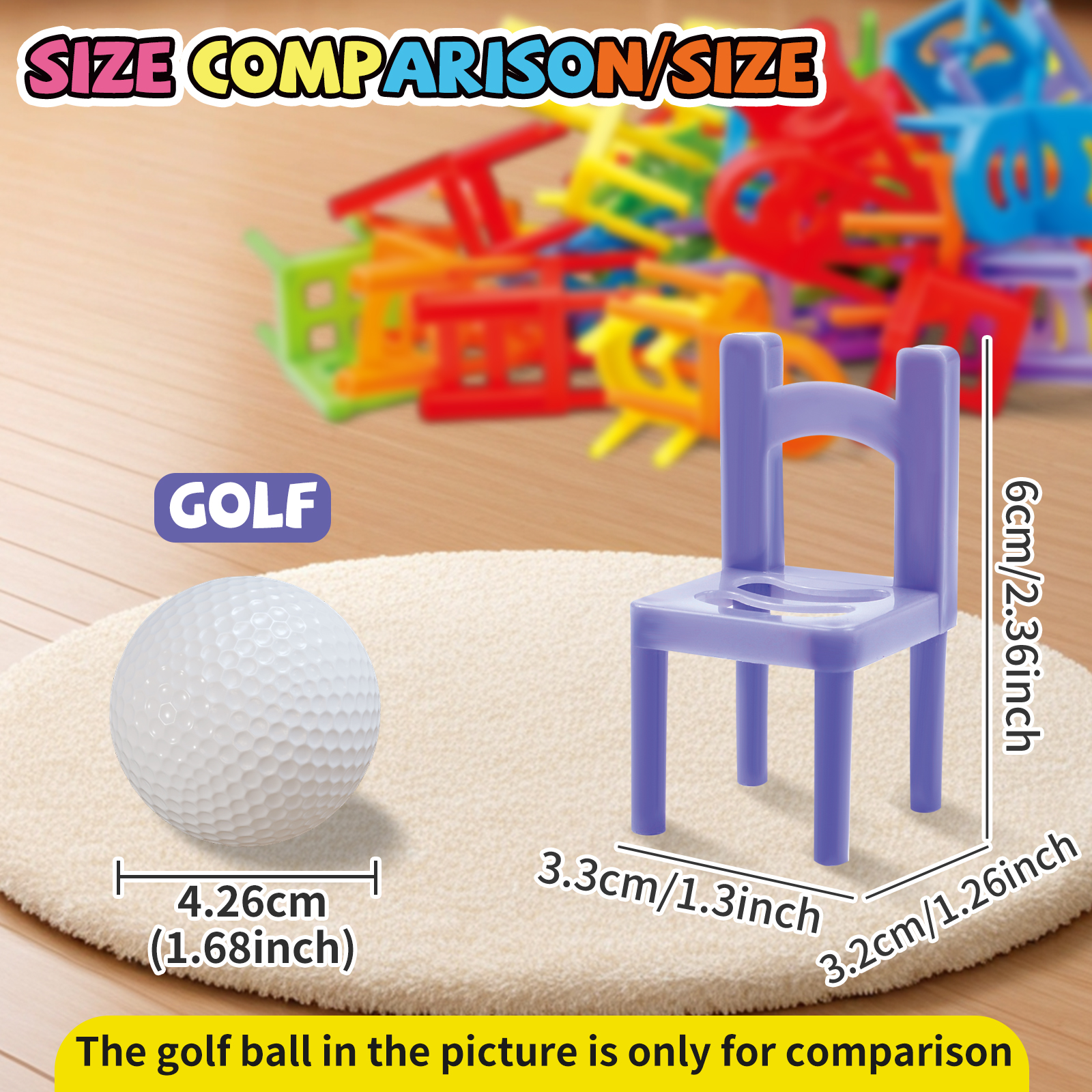 AliExpress Educational Toys,Chair Stacking Toy Set,Building Blocks Stacking Chairs,Random Colors/Styles,Parent-Child Gathering Interactive, view 2