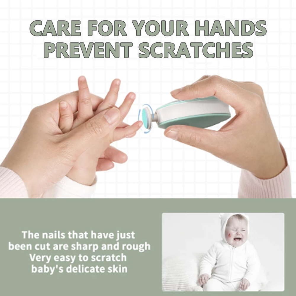 AliExpress Electric Baby Nail Trimmer Kid Nail Polisher Tool Infant Manicure Scissors Baby Hygiene Kit Baby Nail Clipper Cutter For Newborn, view 2