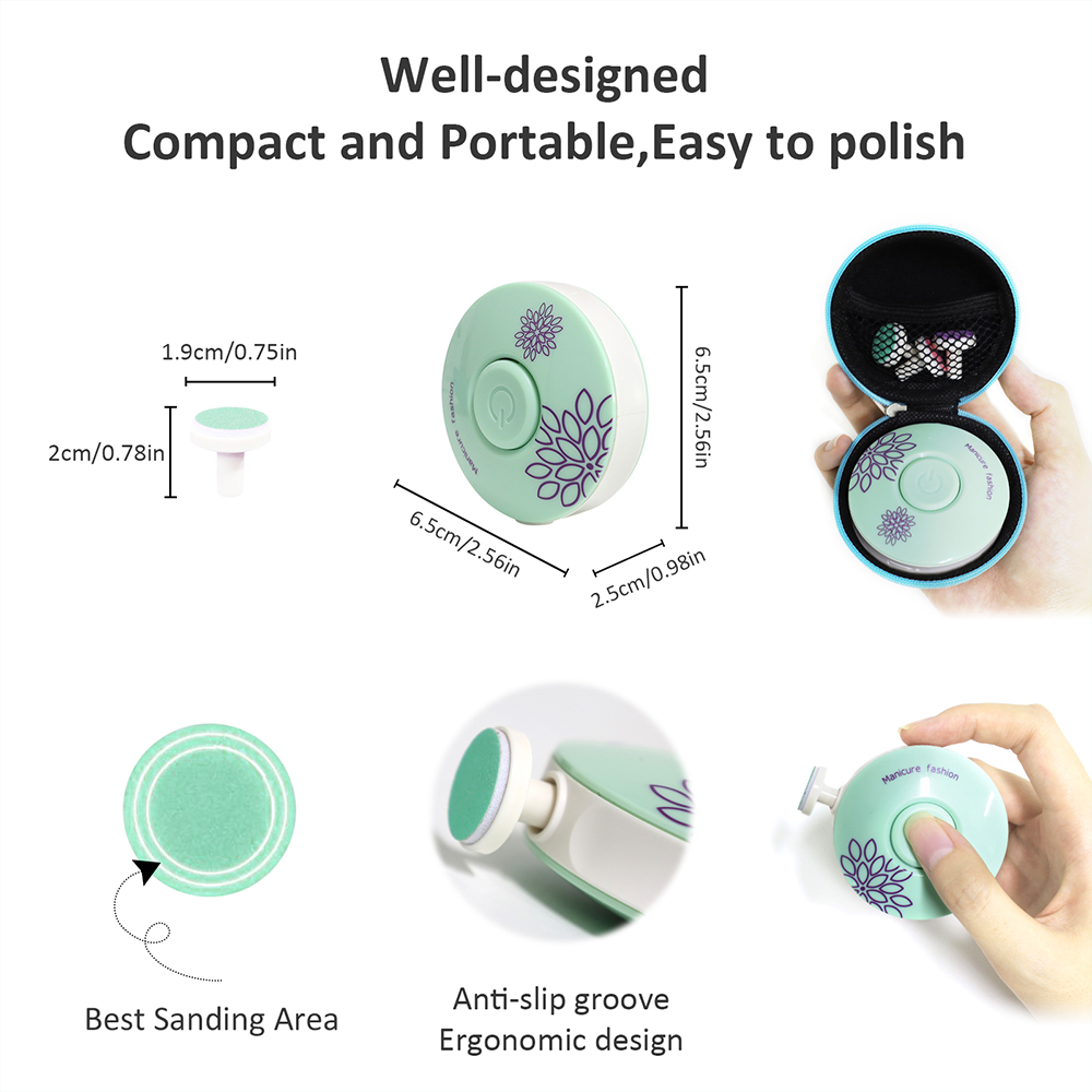 AliExpress Electric Baby Nail Trimmer Kid Nail Polisher Tool Infant Manicure Scissors Baby Hygiene Kit Baby Nail Clipper Cutter For Newborn, view 5
