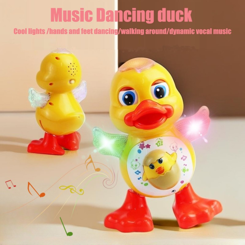 AliExpress Electric Dancing Duck Toy Interactive Musical Animal with Flashing Lights Educational Gift for Kids