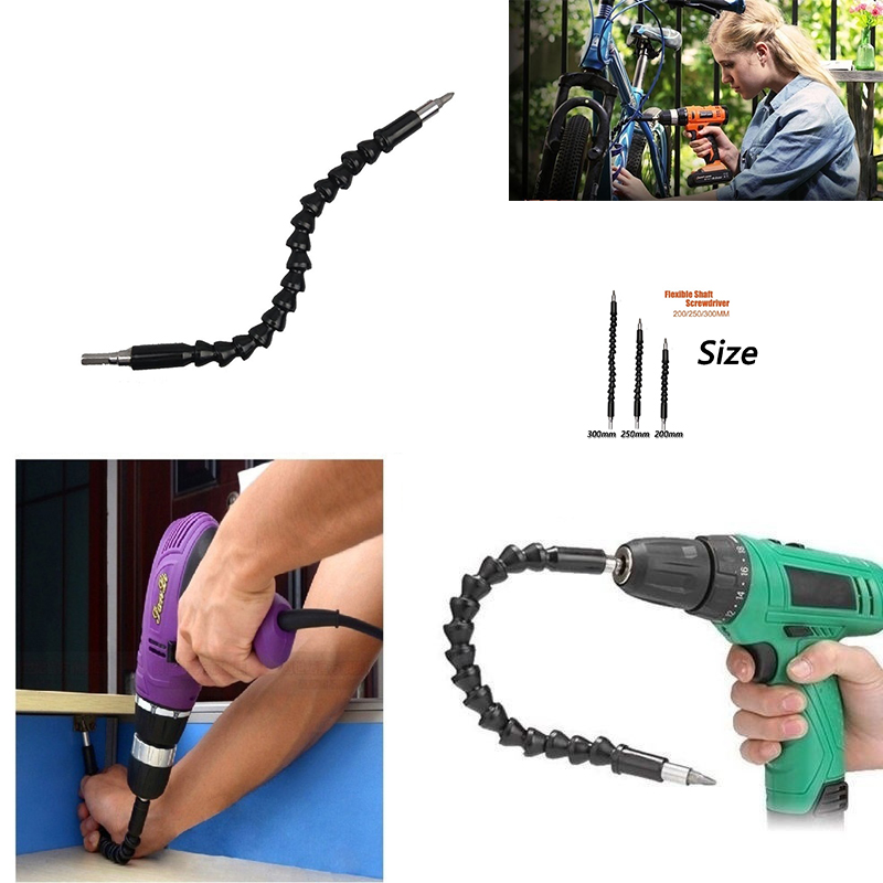 AliExpress Electric Drill Screwdriver Bit Multifunctional Universal Snake flexible Hose Cardan Shaft Connection Soft Extension Rod Link, view 2