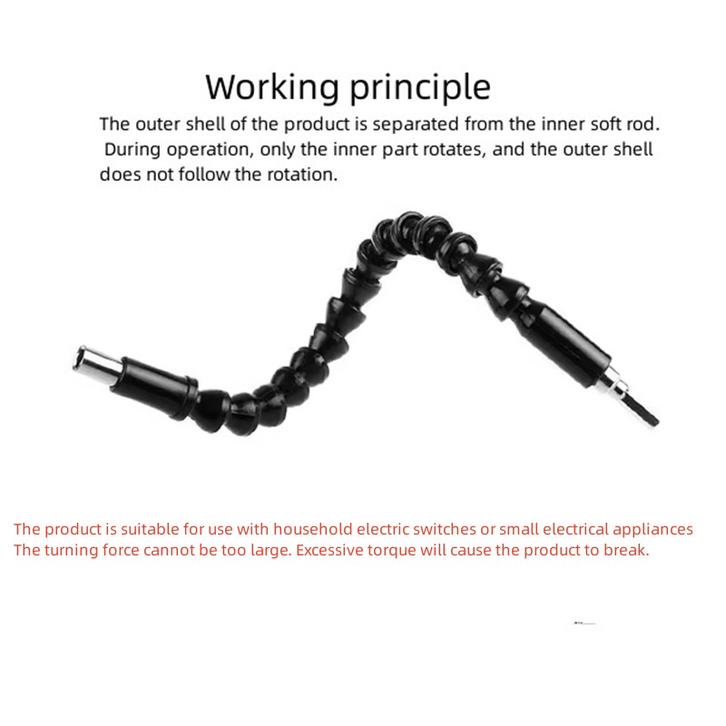 AliExpress Electric Drill Screwdriver Bit Multifunctional Universal Snake flexible Hose Cardan Shaft Connection Soft Extension Rod Link, view 4
