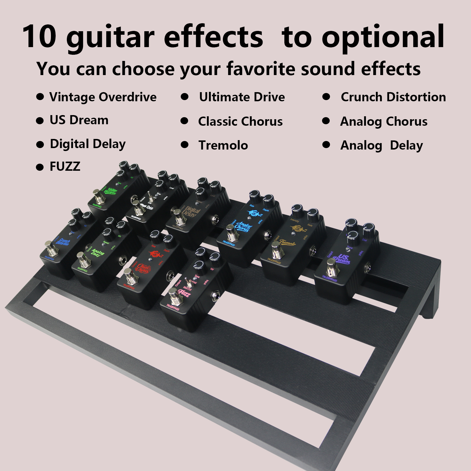 AliExpress Electric Guitar Effects Pedal Mini Single Type Crunch Distortion Classic Chorus Delay    Digital Delay, view 2