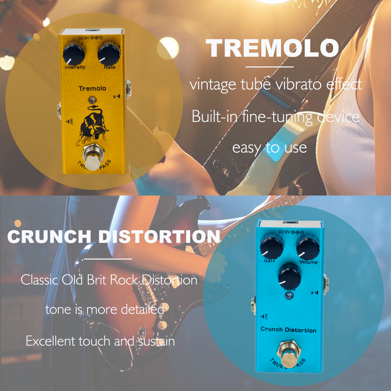 AliExpress Electric Guitar Pedal: Overdrive/Distortion/Chorus/Delay/Tremolo/Analog Delay, True Bypass, view 5