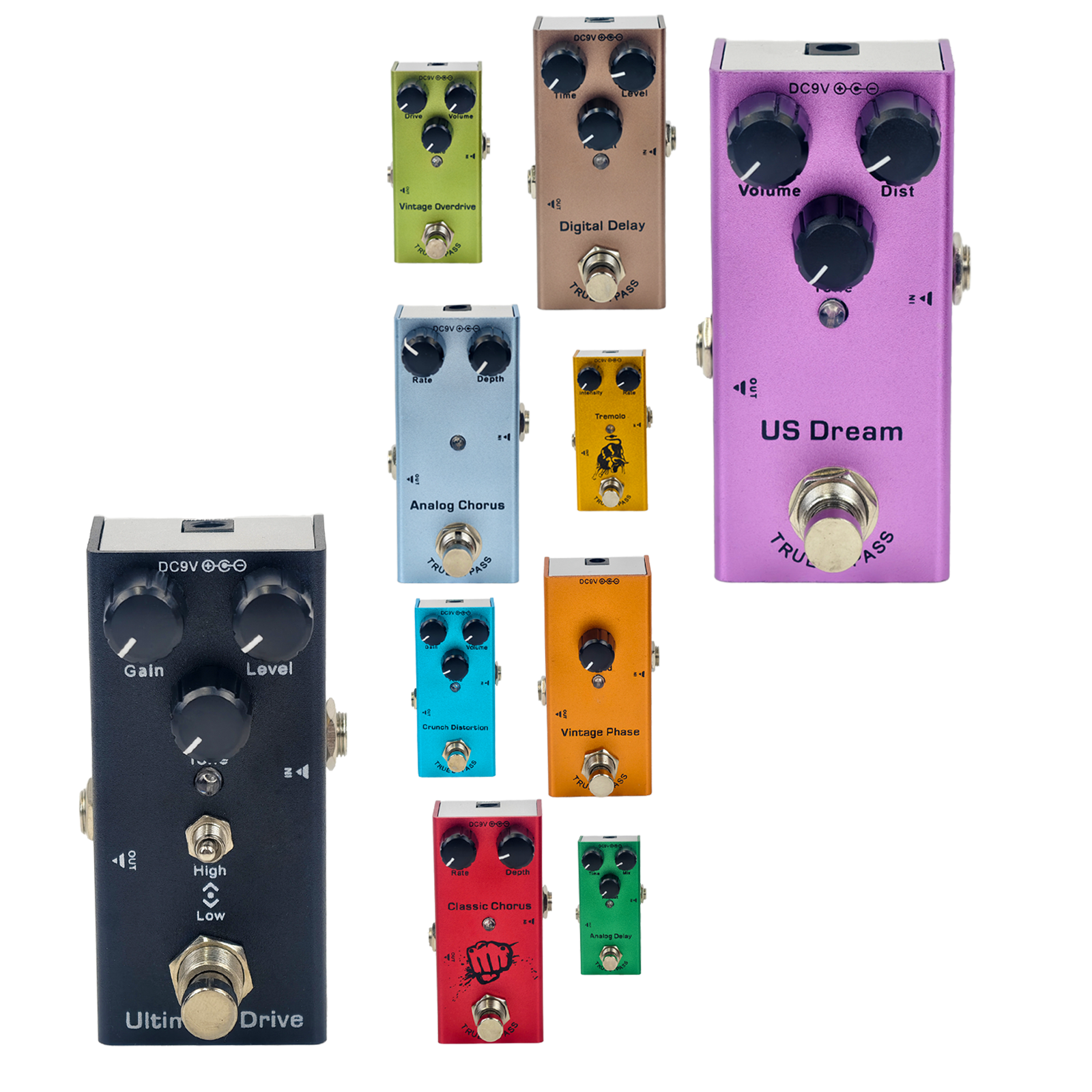 AliExpress Electric Guitar Pedal: Overdrive/Distortion/Chorus/Delay/Tremolo/Analog Delay, True Bypass, view 6