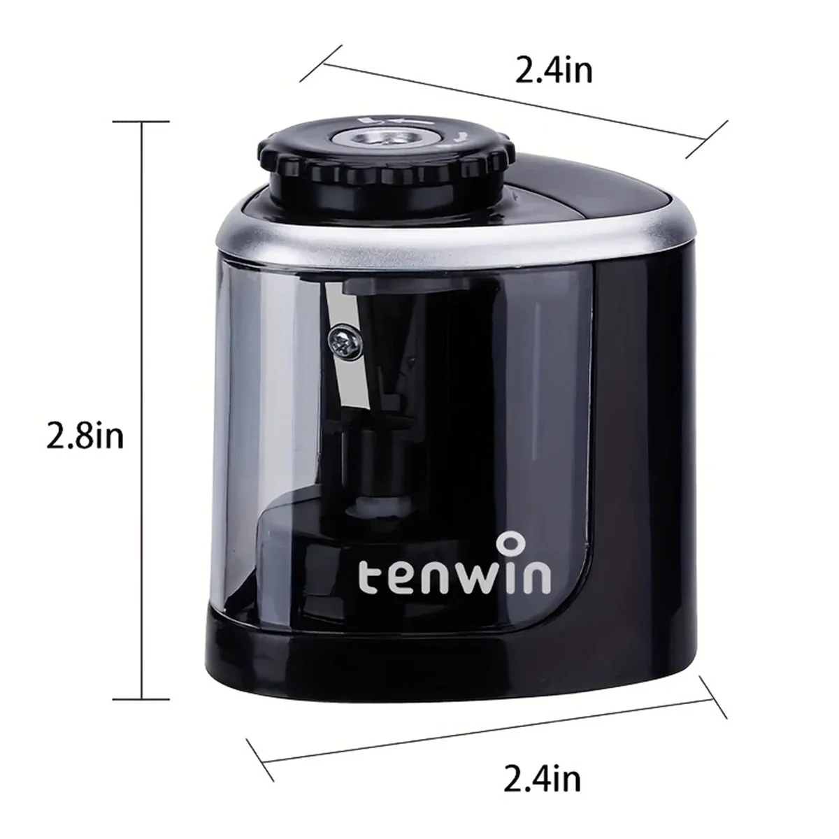 AliExpress Electric Sharpener Assembly Desktop Automatic Pencil Sharpener Suitable To Pencils (6-8mm) for Students School Office Stationery, view 2