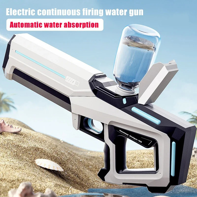 AliExpress Electric Water Guns For Adults Powerful Squirt Automatic Water Suction Water Blasters Summer Outdoor Beach Toy For Boys Kid Gift, view 4