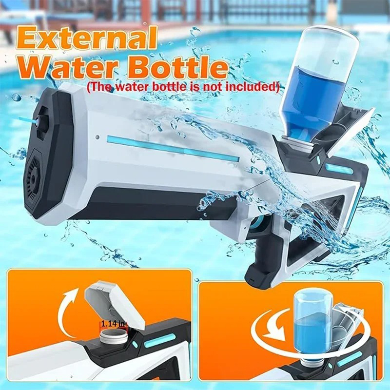 AliExpress Electric Water Guns For Adults Powerful Squirt Automatic Water Suction Water Blasters Summer Outdoor Beach Toy For Boys Kid Gift, view 6