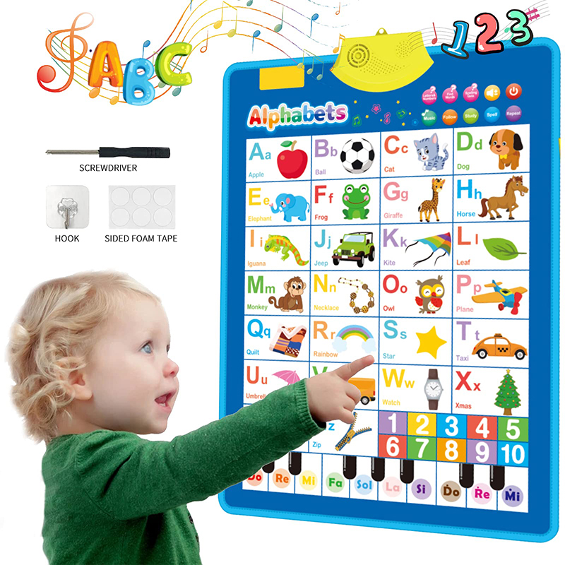 AliExpress Electronic English Alphabet Wall Chart Talking ABC Letters 123s Music Poster Educational Learning Toy for Toddler Kids Gifts