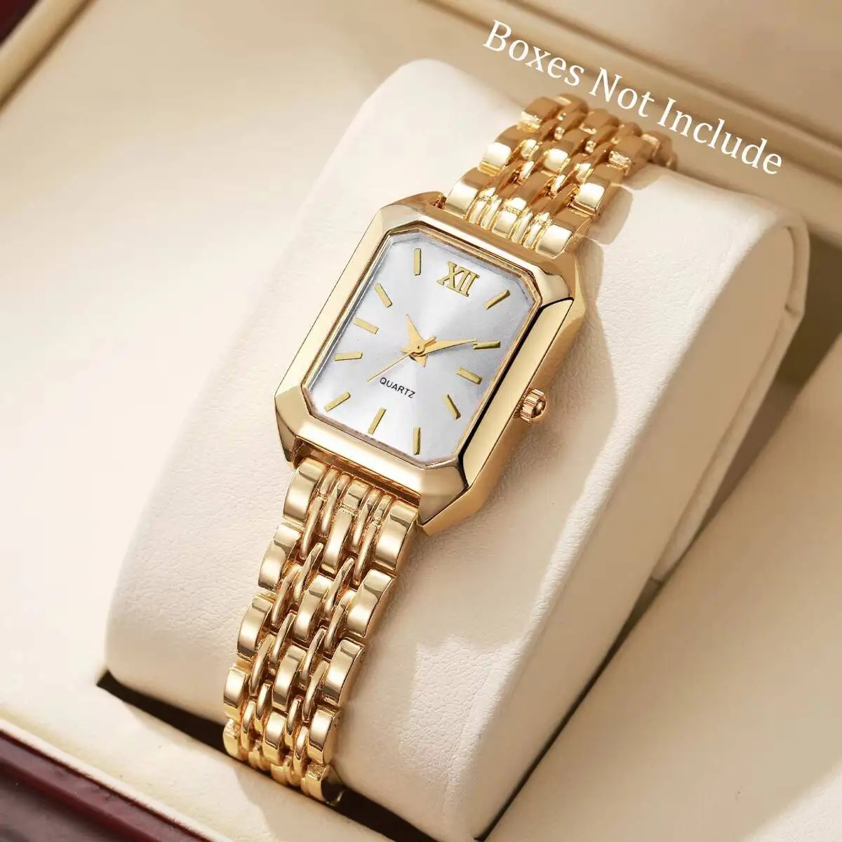 AliExpress Women's Small Rectangular Dial Quartz Watch