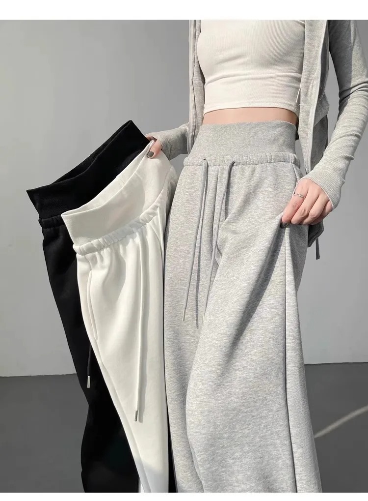 AliExpress Elegant Women's Pants Palazzo Flared Wide Killer High Waist OL Ladies Career Long Trousers