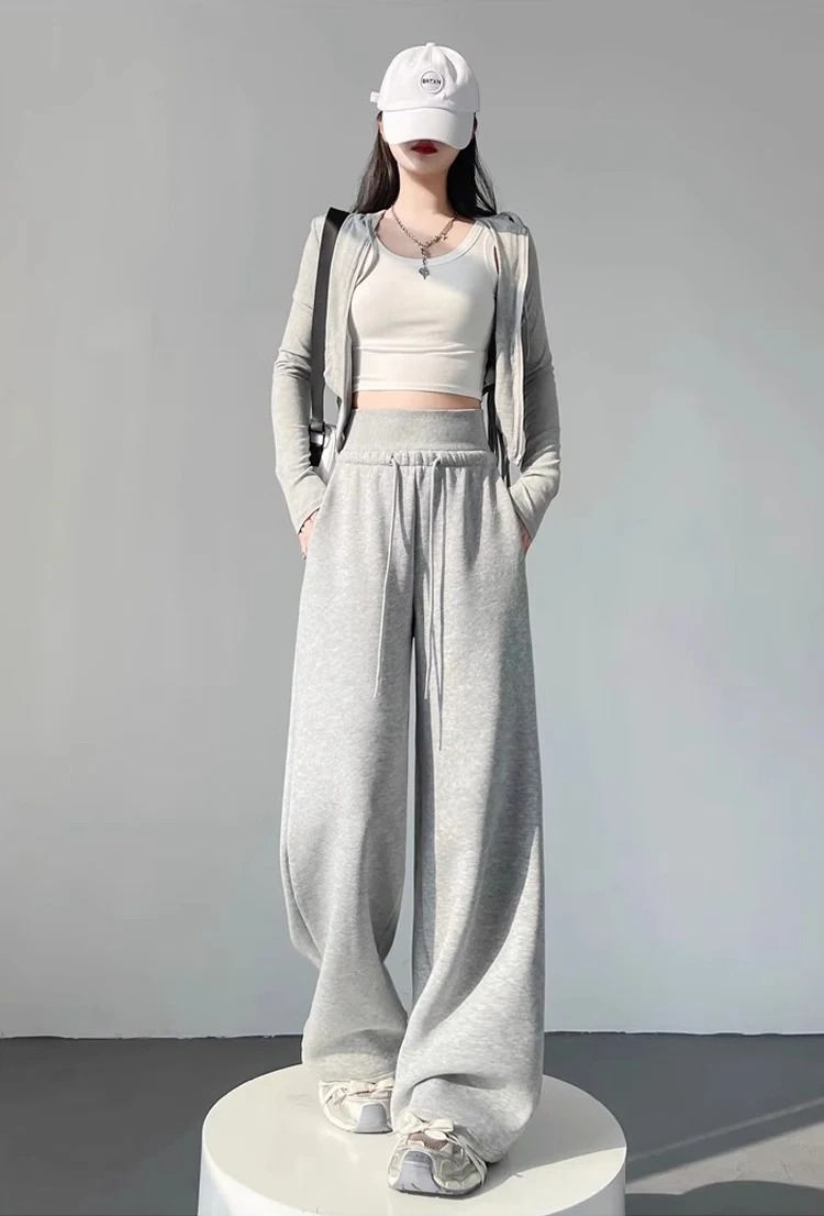 AliExpress Elegant Women's Pants Palazzo Flared Wide Killer High Waist OL Ladies Career Long Trousers, view 6