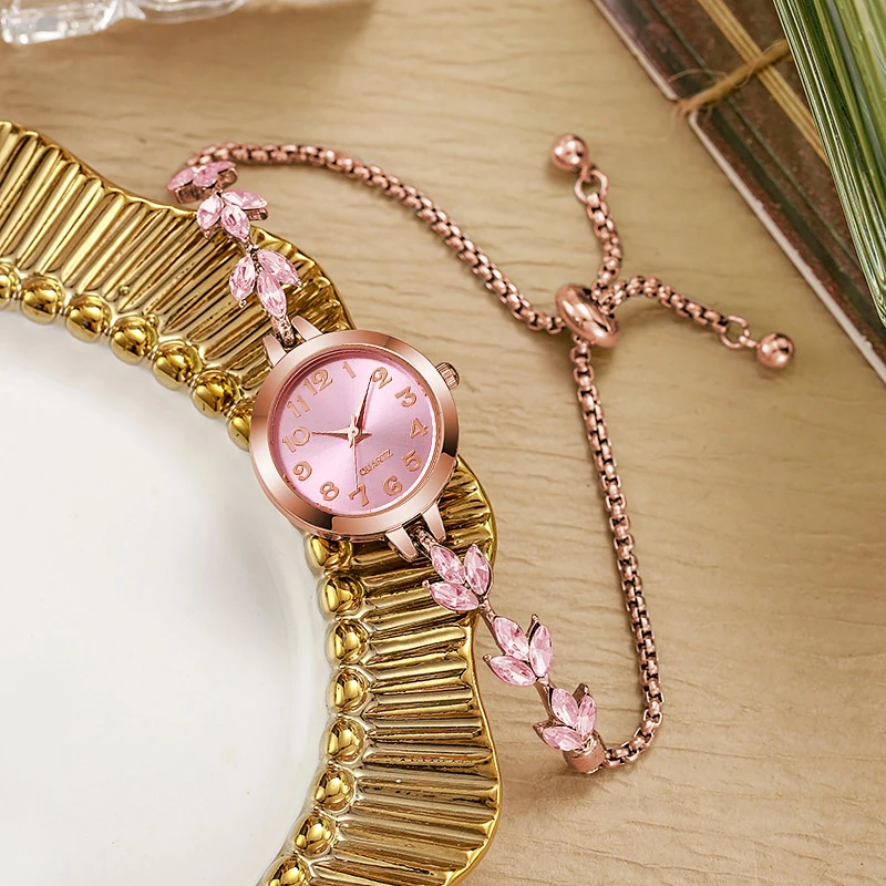 AliExpress Women's Rhinestone Bracelet Quartz Watch, view 2