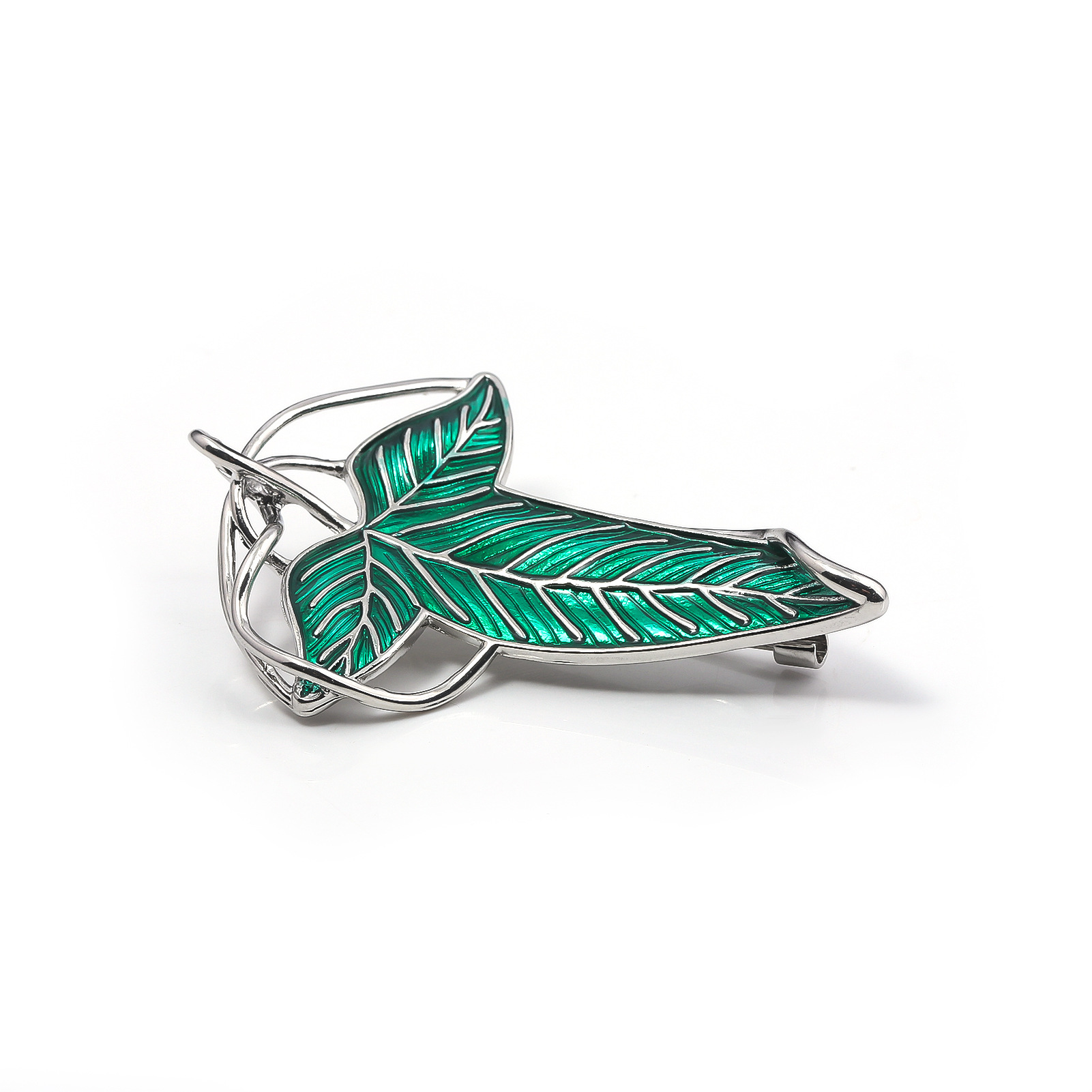 AliExpress Elf Green Leaves of Lorien Brooch Pin Tolkien Galadriel Legolas Frodo Baggins Aragorn Tree Enamel Badge Movie Jewelry Wholesale, view 5