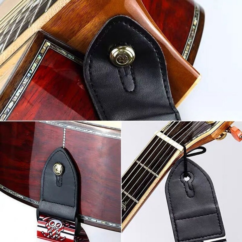 AliExpress Embroidered Cross Guitar Strap - Adjustable Shoulder Strap for Electric, Bass & Ukulele - Available in Black, Coffee, Khaki, view 5