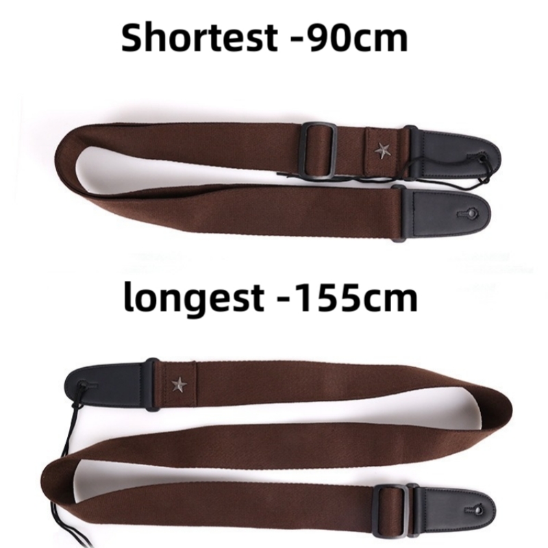 AliExpress Embroidered Cross Guitar Strap - Adjustable Shoulder Strap for Electric, Bass & Ukulele - Available in Black, Coffee, Khaki, view 6