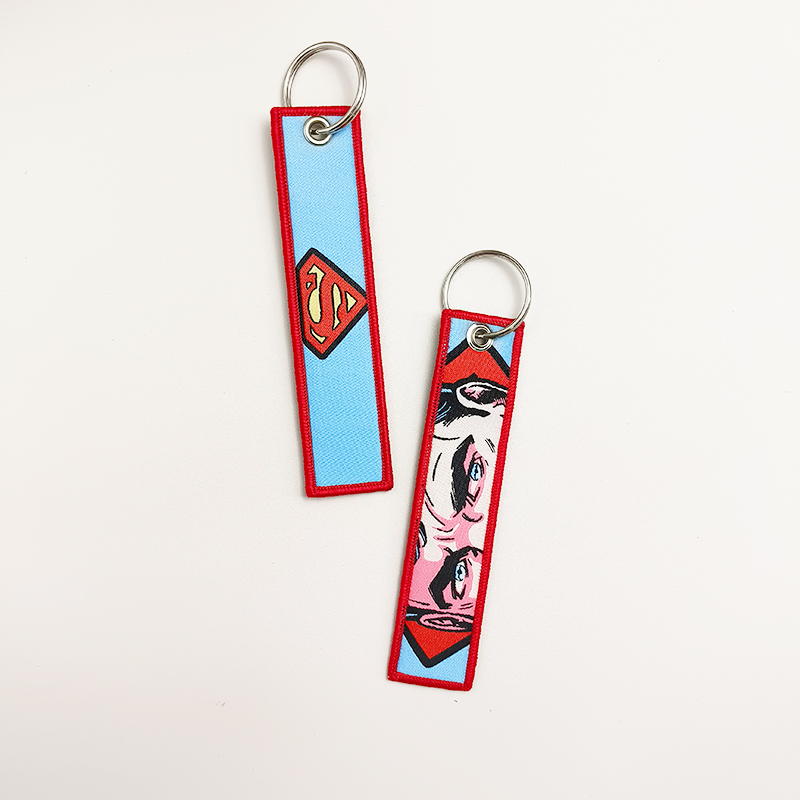 AliExpress Embroidery Cool Keychain Motorcycles Cars Chaveiro American comics Manga Series Holder Pendant Portable Key Lanyard Accessories, view 6