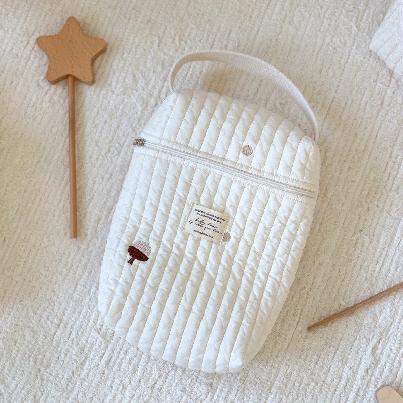 AliExpress Embroidery Portable Nappy Mommy Bag Stroller Hanging Bag Zipper Diaper Wet Bag Baby Items Storage Bag, view 5