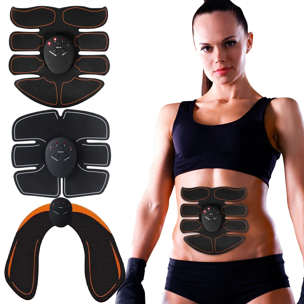 AliExpress EMS Muscle Stimulator Abdominal Hip Trainer Patch Portable ABS Body Shaping Toner Unisex Fitness Slimming Training Equipment