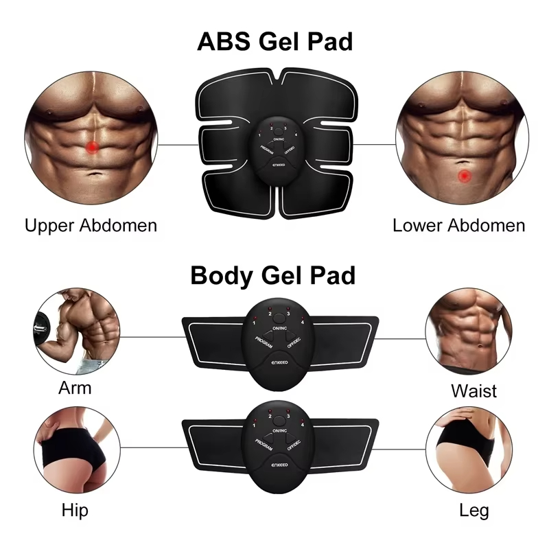AliExpress EMS Muscle Stimulator Abdominal Hip Trainer Patch Portable ABS Body Shaping Toner Unisex Fitness Slimming Training Equipment, view 5