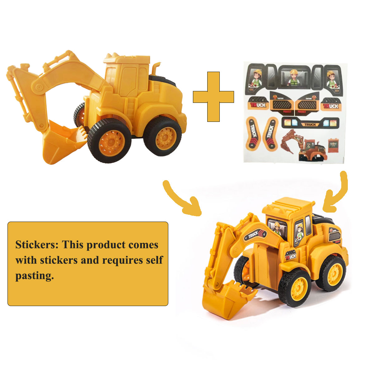 AliExpress Pull-Back Construction Vehicle Toy, view 3