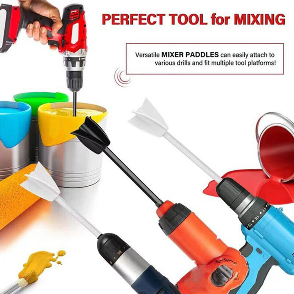 AliExpress Epoxy Mixer Paint Drill Attachment Paddle Consistency Liquids Resin Head Stirrer Mixer Paint Resin Attachment With Drill Chuck, view 2