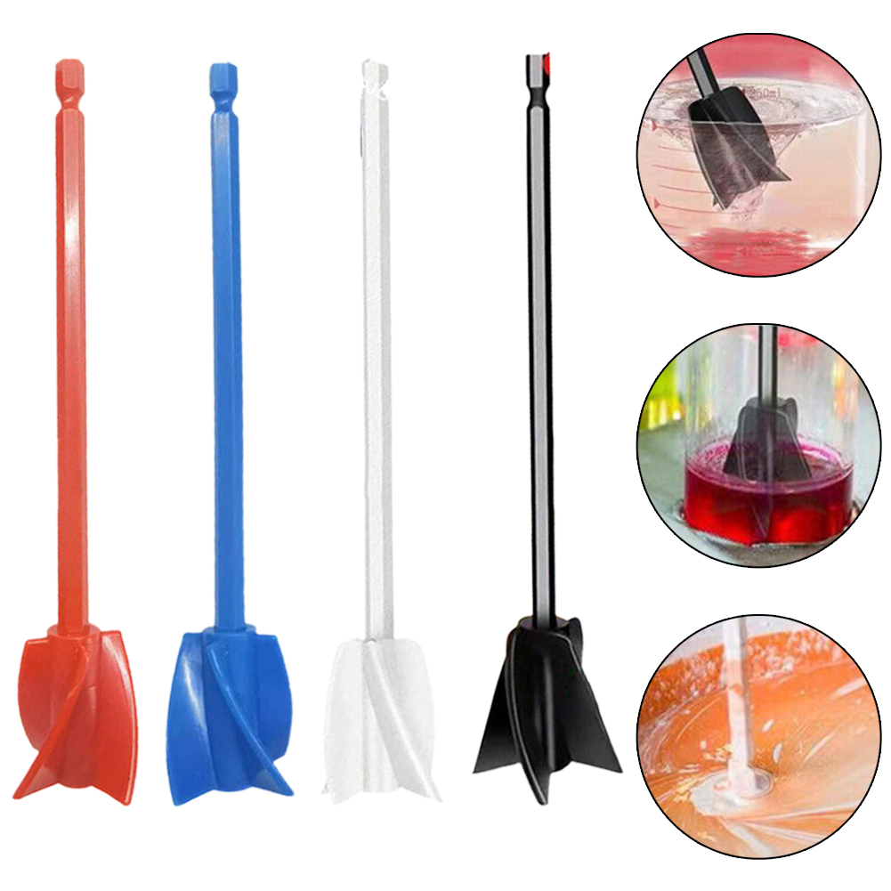 AliExpress Epoxy Mixer Paint Drill Attachment Paddle Consistency Liquids Resin Head Stirrer Mixer Paint Resin Attachment With Drill Chuck, view 4