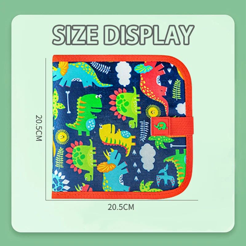 AliExpress Erasable Doodle Book for KidsToddlers Toys Reusable Drawing Pads with 12 Watercolor Pens Preschool Toy Trip Writing Painting Set, view 2