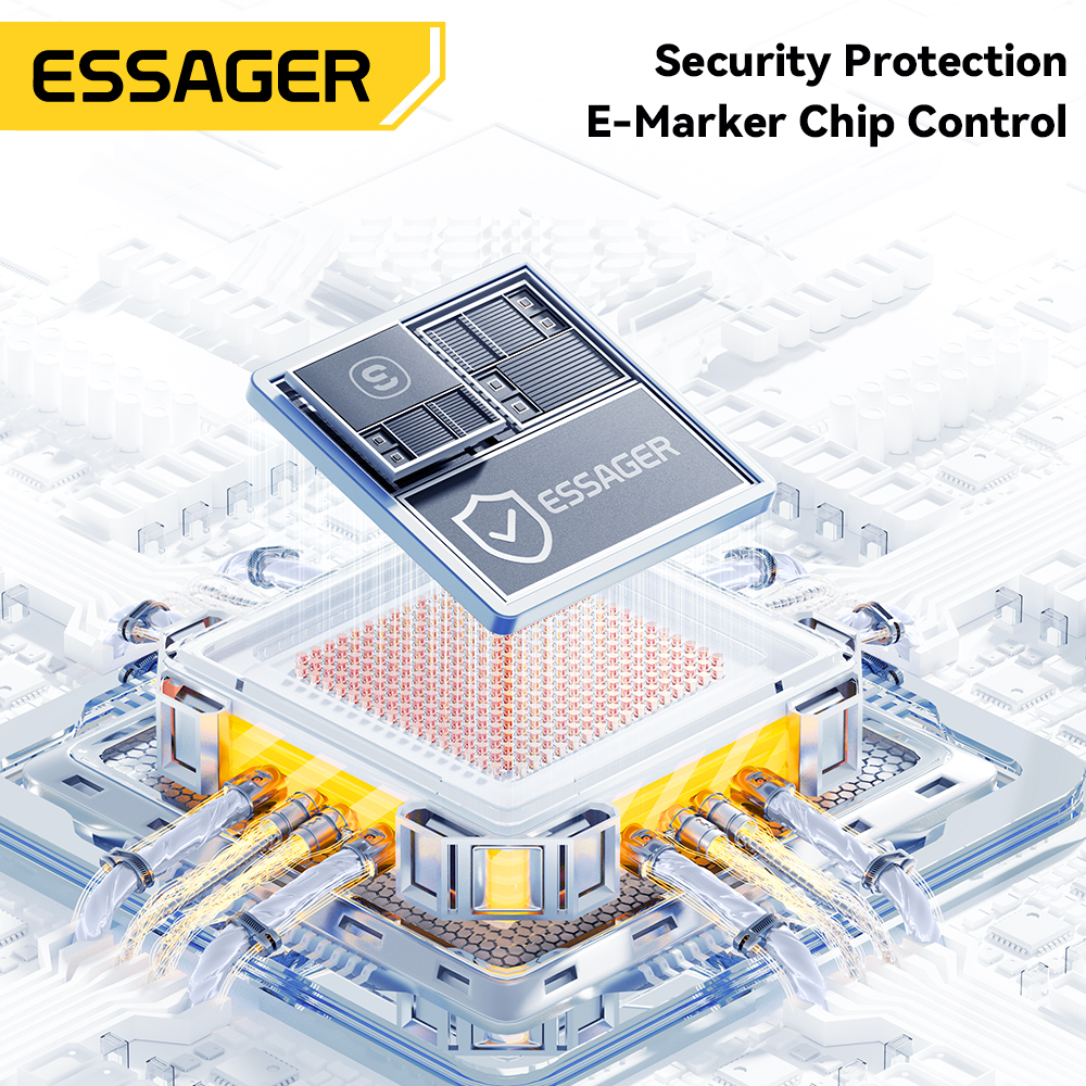 AliExpress Essager 100W Spring USB-C to USB-C Cable, view 5