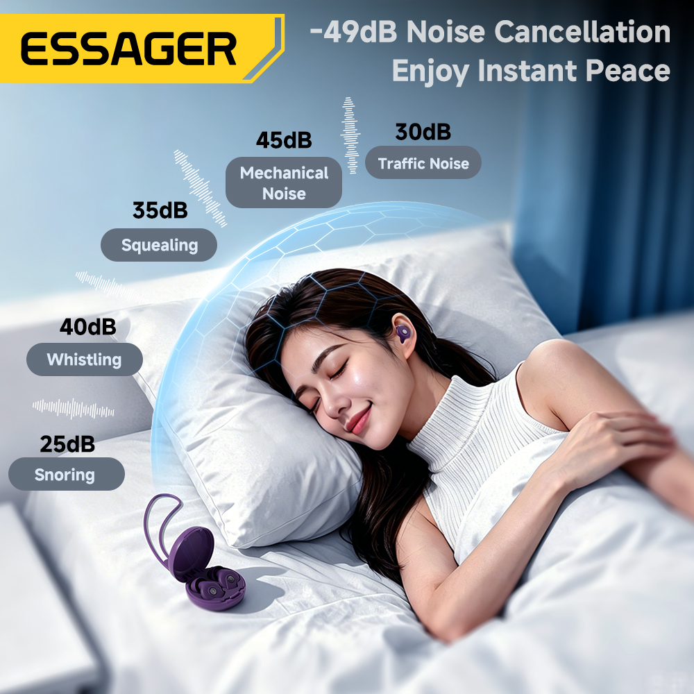 AliExpress Essager Silicone Sleep Earplugs (45-49dB), view 3