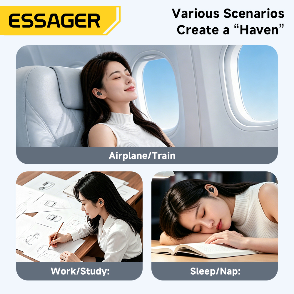 AliExpress Essager Silicone Sleep Earplugs (45-49dB), view 6