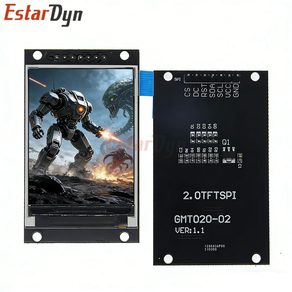 AliExpress Estardyn 2.0 Inch TFT LCD Display Module ST7789V, 240x320 SPI Full Color Screen for DIY