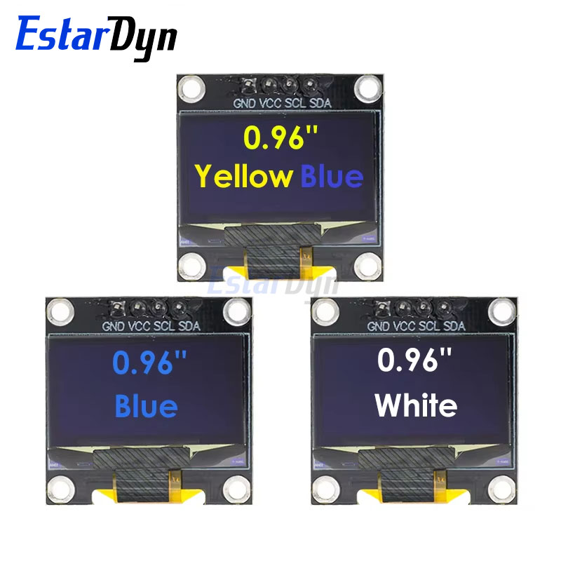 AliExpress Estardyn DIYUSER 0.96 Inch OLED SSD1306 White/Blue/Yellow 128X64 IIC I2C Serial Display 12864 LCD Screen Board For