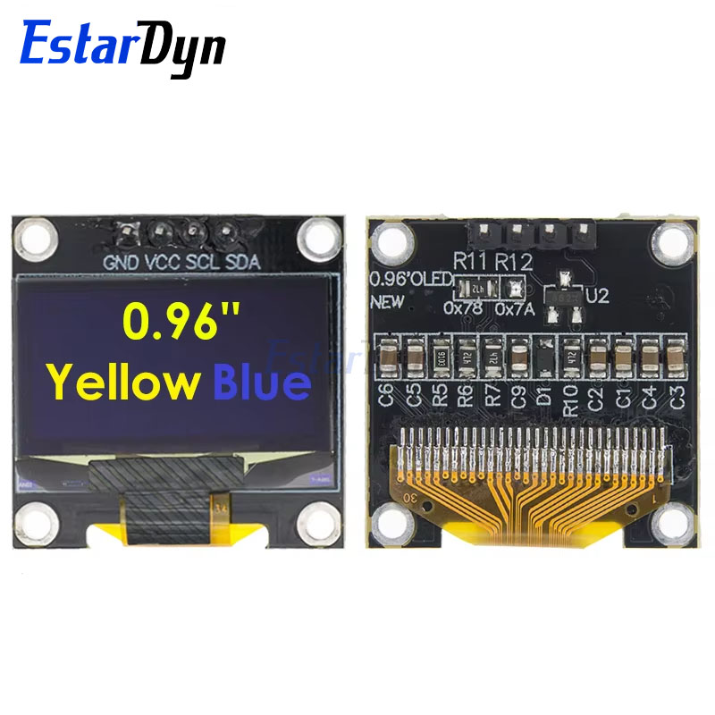 AliExpress Estardyn DIYUSER 0.96 Inch OLED SSD1306 White/Blue/Yellow 128X64 IIC I2C Serial Display 12864 LCD Screen Board For, view 3