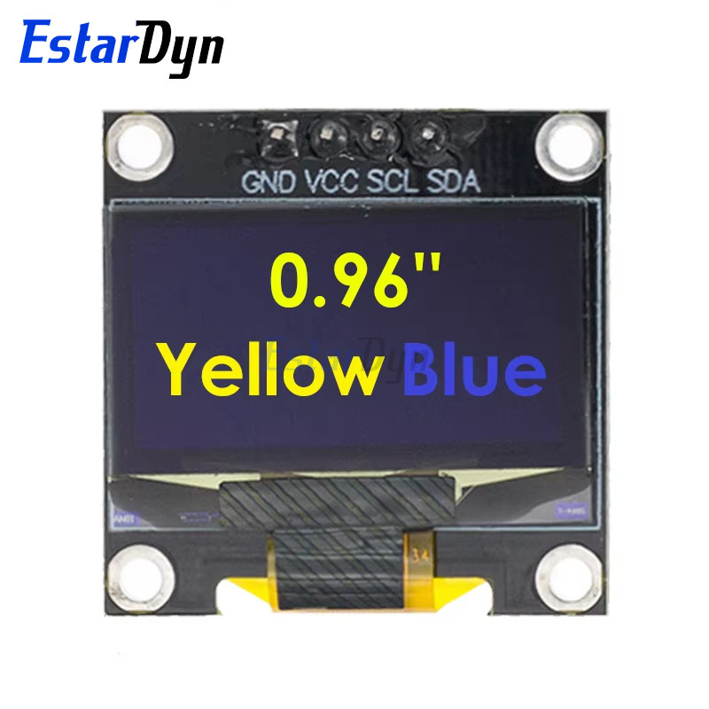 AliExpress Estardyn DIYUSER 0.96 Inch OLED SSD1306 White/Blue/Yellow 128X64 IIC I2C Serial Display 12864 LCD Screen Board For, view 4