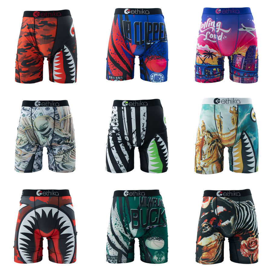 AliExpress ETHIKA 1Pcs Sexy Men Underwear Boxers Breathable Man Swimming Underpants Plus Size S-3XL Mens Panties Trunks Men's Boxer Briefs