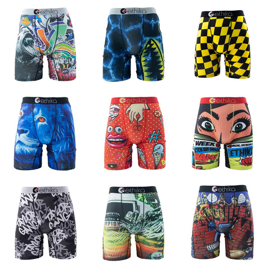 AliExpress ETHIKA 1Pcs Sexy Men Underwear Boxers Breathable Swimming Man Underpants Plus Size S-3XL Mens Trunks Men's Panties Boxer Briefs