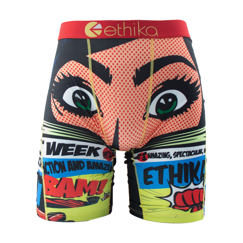AliExpress ETHIKA 1Pcs Sexy Men Underwear Boxers Breathable Swimming Man Underpants Plus Size S-3XL Mens Trunks Men's Panties Boxer Briefs, view 3