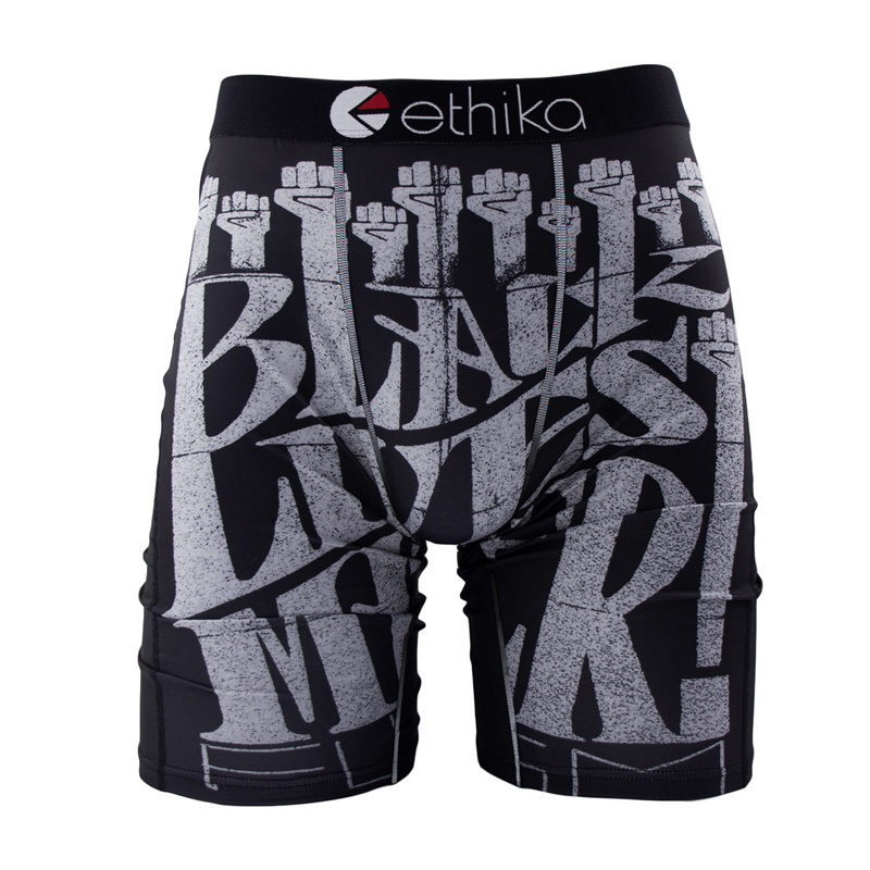 AliExpress ETHIKA Men Underwear Boxers 1Pcs Sexy Breathable Mesh Crotch Man Swimming Underpants Plus Size Mens Panties Men's Boxers Briefs, view 3