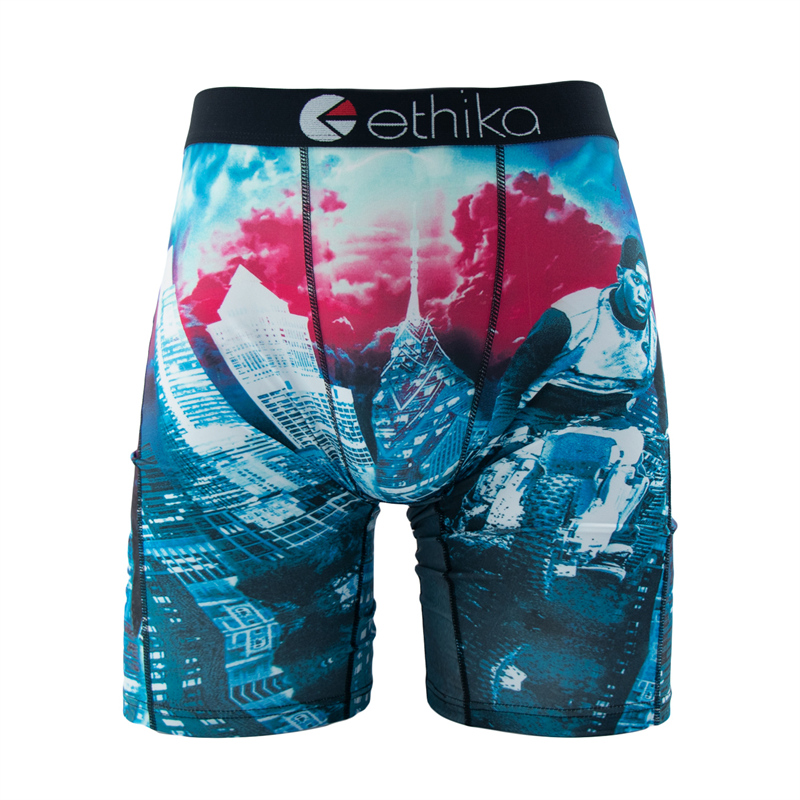 AliExpress ETHIKA Men Underwear Boxers 1Pcs Sexy Breathable Mesh Crotch Man Swimming Underpants Plus Size Mens Panties Men's Boxers Briefs, view 4