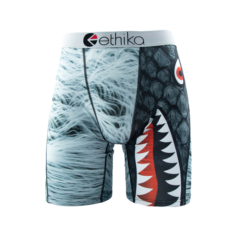 AliExpress ETHIKA Men Underwear Boxers 1Pcs Sexy Breathable Mesh Crotch Man Swimming Underpants Plus Size Mens Panties Men's Boxers Briefs, view 5